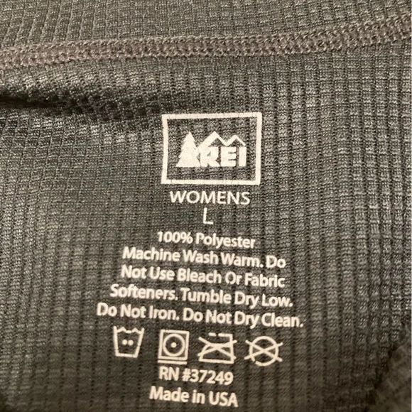 3/$15 REI Quarter Zip, Women’s Black Lightweight, Activewear, Hiking, Size Large - Picture 5 of 7